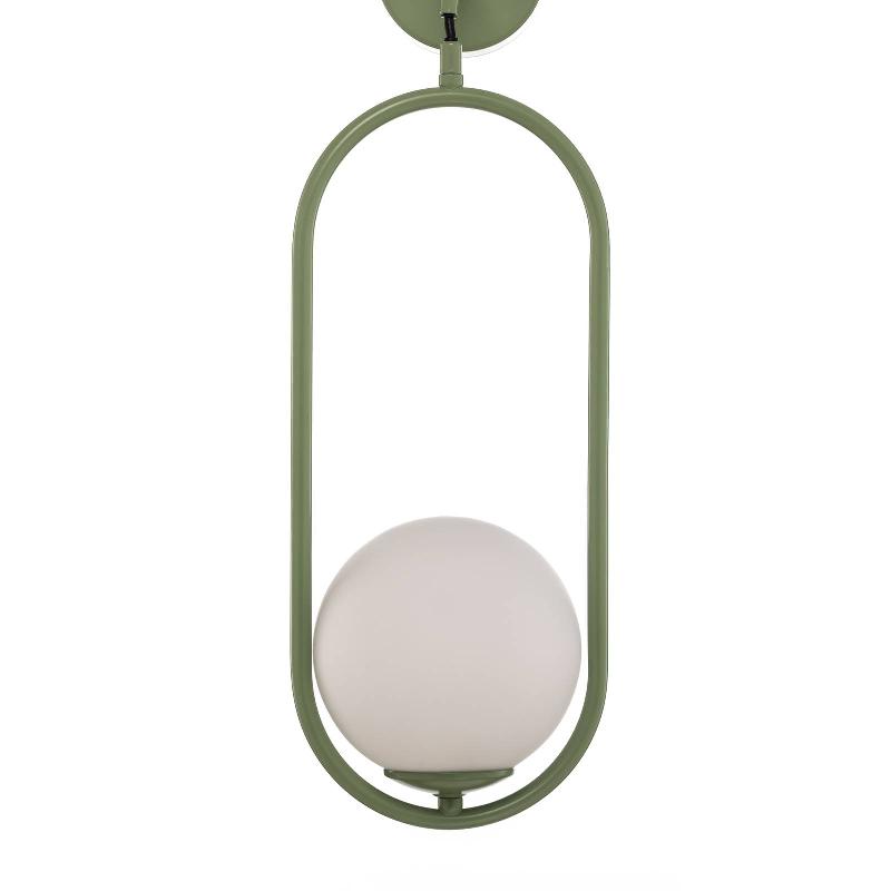 JUPITER APPLIQUE MURALE SAMBA, À 1 LAMPE, VERT/BLANC