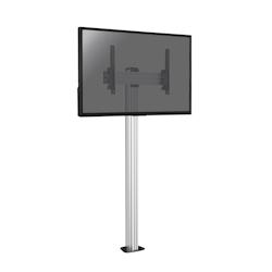 KIMEX Support sur pied pour écran TV 32'' - 75'' - Hauteur 175cm - A visser - Inclinable - gris 3700685418905_0