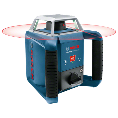 Laser Bosch pro rotatif GRL 400 H (ligne horizontale) avec trépied et mire de chantier | 061599403U_0