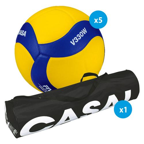 LOT 5 BALLONS VOLLEY - MIKASA - V330W
