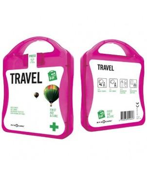 MYKIT VOYAGE - MAGENTA - KITS DE PREMIERS SECOURS PUBLICITAIRES