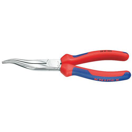 PINCE DE MÉCANICIEN 200MM DEMI-RONDE DÉCALÉE STRIÉE - BI-MATIÈRE - KNIPEX