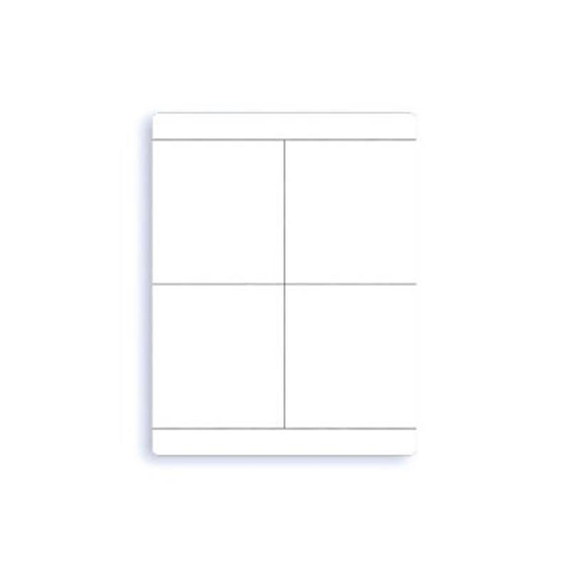 Plaques autocollantes pour tableaux de distribution - TA80100AW - 80x100mm - Blanc - Boîte de 10 pièces_0