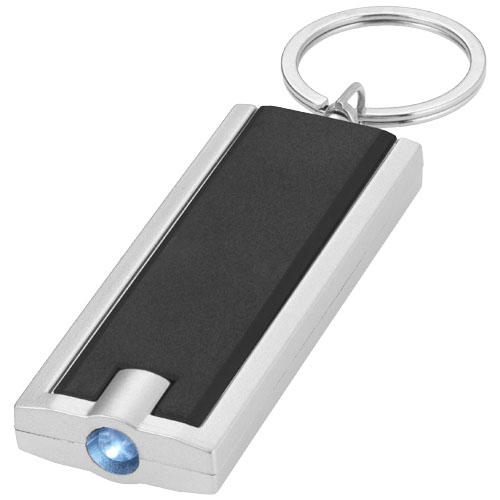 Porte-clés publicitaire avec lampe LED Castor 11801202 - torche lumineuse avec piles incluses_0