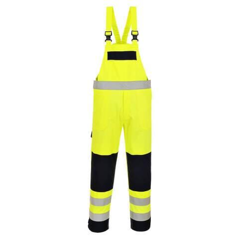 PORTWEST FR63 COTTE À BRETELLE HIVIS MULTIRISQUES JAUNE/MARINE - TAILLE XXXL