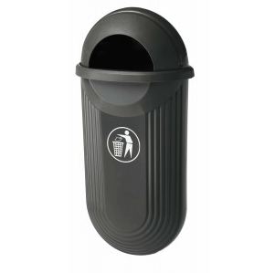 Poubelle publique Estilo - Corbeille de propreté pour trottoirs étroits_0