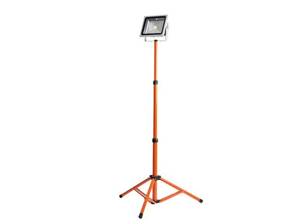Projecteur de chantier à LED sur trépied - 50W Epistar Chip - 6500K - IP65 - Hauteur réglable 75-175 cm_0