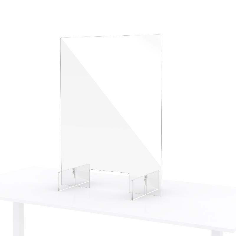 Vitre de protection pour comptoir 60x80 cm - légère, robuste et facile à nettoyer_0