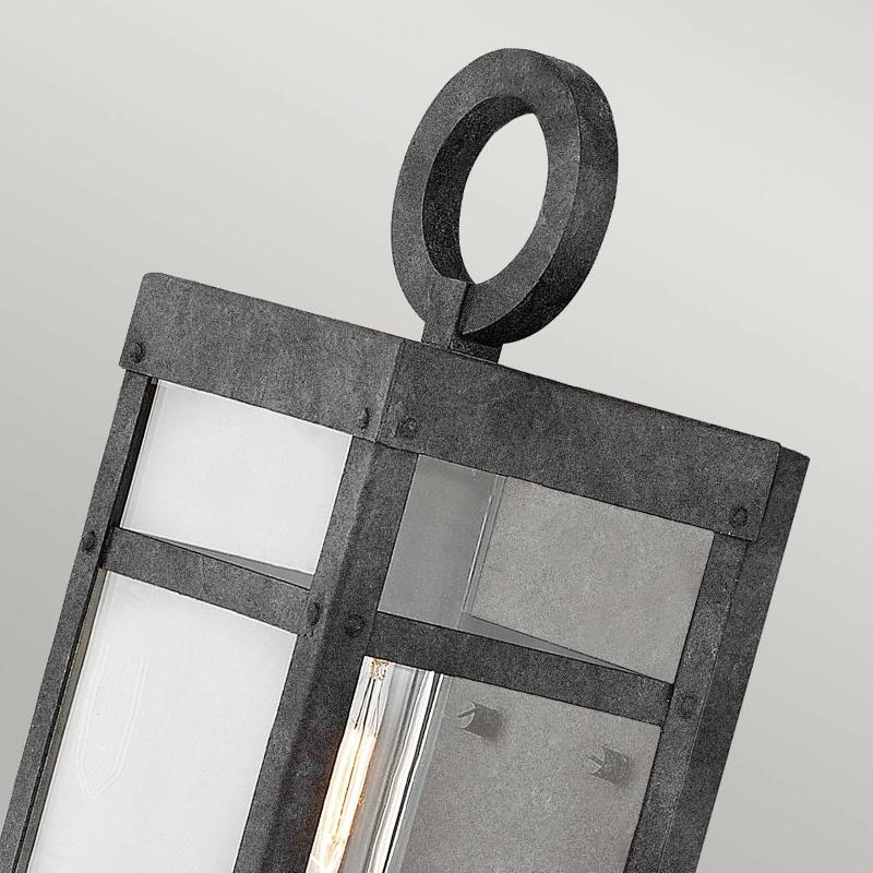 QUINTIESSE APPLIQUE D\'EXTÉRIEUR PORTER, NOIR, HAUTEUR 33,6 CM