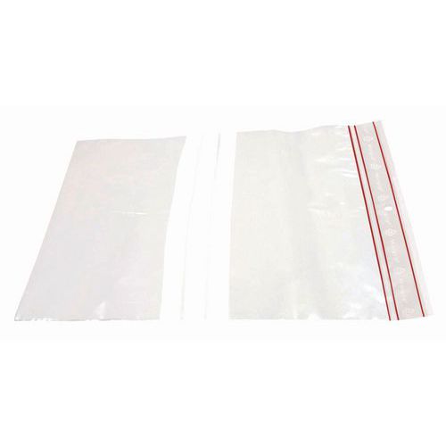 SACHETS 150X180MM AVEC BANDES BLANCHES - MINIGRIP
