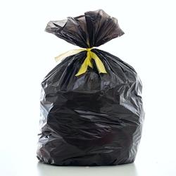 Sacs poubelle noir avec lien - 160L - x100 - Hygivest - 3760066535263_0