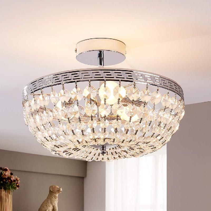 LINDBY SCINTILLANT PLAFONNIER EN CRISTAL MONDRIAN