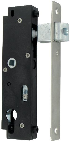 Serrure en retrait gk axe 59mm pour tube 30x30mm brossé - TIRARD - gk401104 - 585440_0