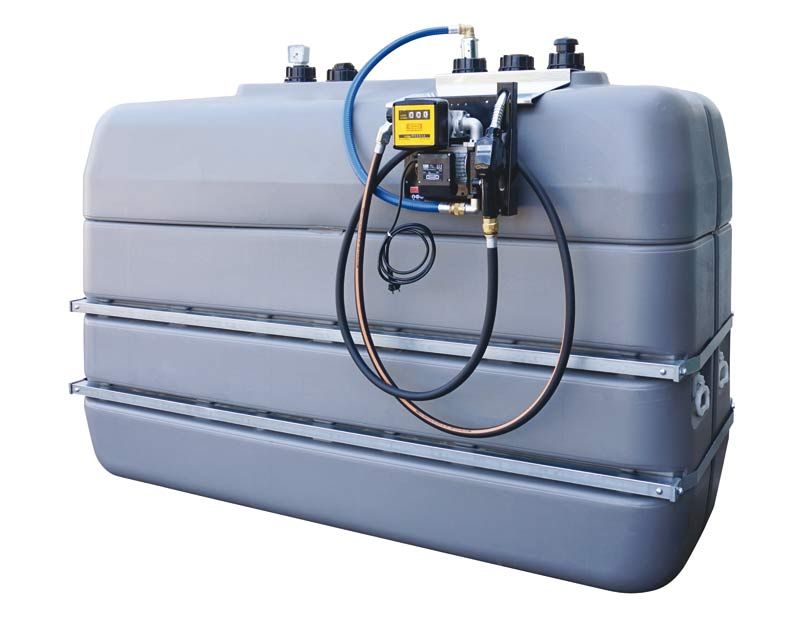 Station de distribution de gasoil 2000 L - Usage en intérieur ou sous abri - Pompe auto-amorçante 230 V - 90205R_0