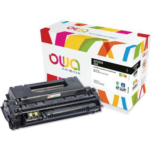 TONER RECONDITIONNÉ BLACK HP Q7553X - 7000 P