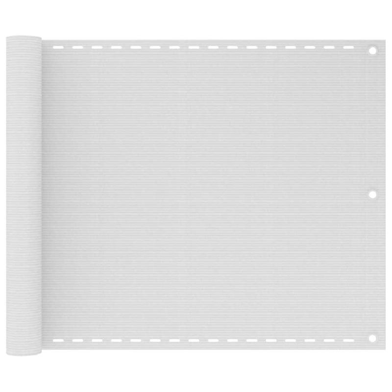 VidaXL Écran de balcon Blanc 75x500 cm PEHD Modèle Sunline Pro - 310862_0