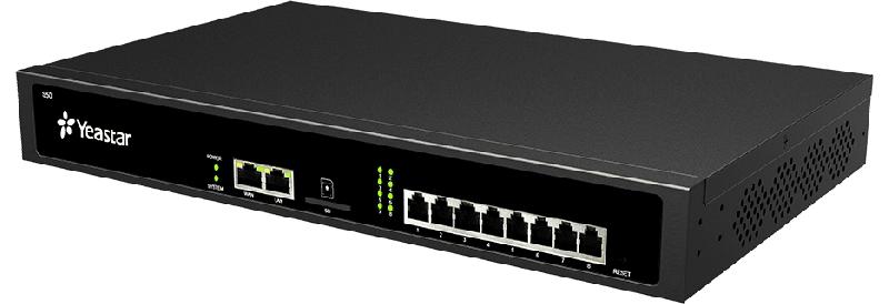 Yeastar S50 - Commutateur VoIP avec entrée et régulateur 10/100/1000 Mbit/s - Protocoles SIP et IAX2 - Montage bureau/mural_0
