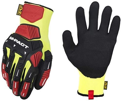 MECHANIX WEAR KHD-GP-009 - Gants Pact Knit CR3A3 - Taille M - Jaune/Noir - Résistants aux impacts et coupures_0