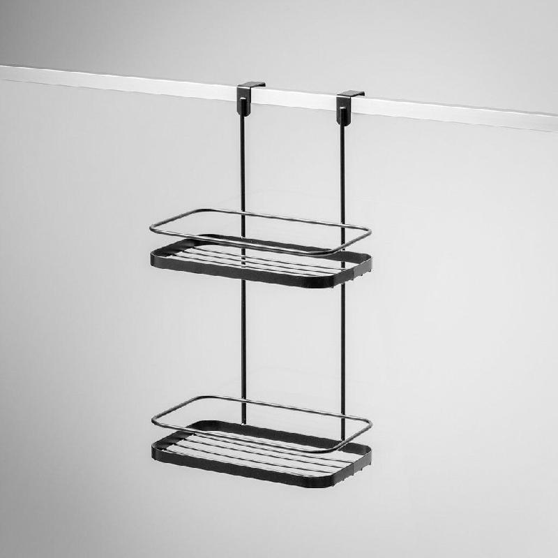 AQA Design Étagère de porte BIWA noir L.26 P.20 H.47 MP01818 - noir métal MP01818_0