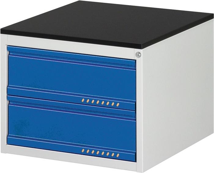 Armoire à  tiroirs BK 650 H460xl580xP650 mm gris clair/bleu gentiane extraction simple PROMAT_0