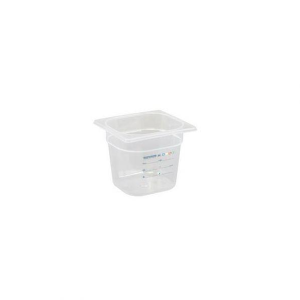 Bacs de stockage alimentaire gastronorme - 0,5 à 2,8L - Polyéthylène - Couvercles à clips colorés - Rolléco_0