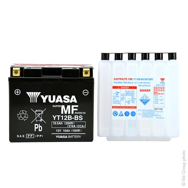 BATTERIE MOTO YUASA YT12B-BS 12V 10AH_0