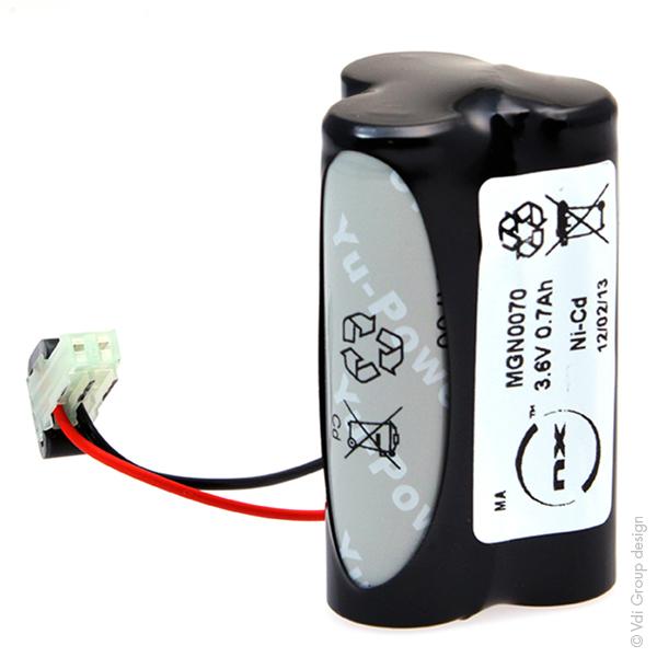 Batterie industrielle NiCd 3x AA NX 3S1P - 3.6V 0.7Ah_0
