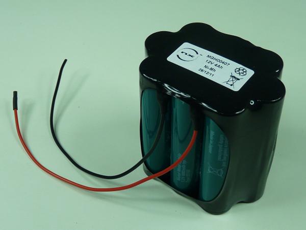 BATTERIE NIMH 10X 4/3A 10S1P ST9 12V 4000MAH FILS_0