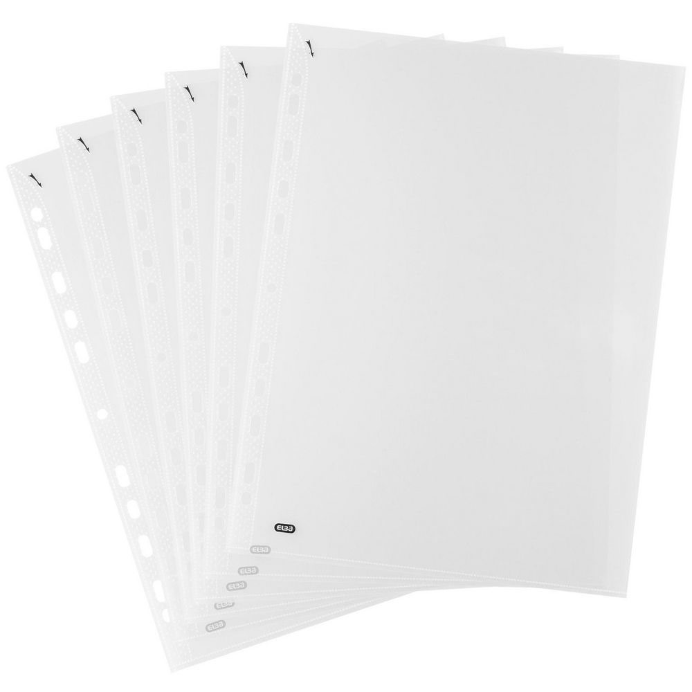 BOITE DE 100 POCHETTES PERFOREES QUICK'IN EN POLYPRO 7/100EME - FORMAT A4 INCOLORE