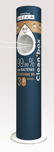 Borne de distribution de gel hydro-alcoolique - efficace, enrichie en aloès vera et sans triclosan_0