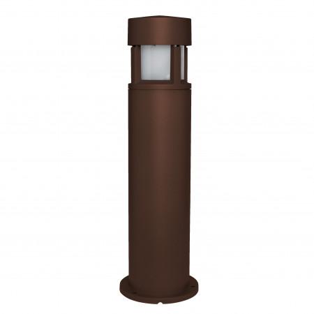Borne Mini NICO IP65 E27 70W - Oxyde brun - Hauteur 45.7 cm - Aluminium - IK08_0