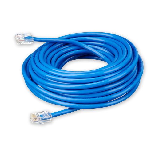Câble RJ45 UTP - différentes tailles (0,3m à 30m) - couleur bleue - compatible interface MK2-USB et liaison Ve.Bus_0