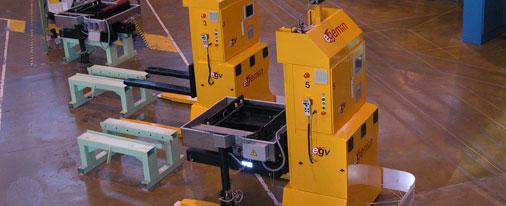 Chariots autoguidés Egemin pour applications de production - AGV personnalisés pour transport automatisé_0
