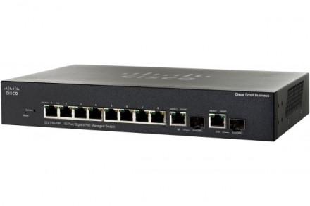 CISCO SG300-10P SWITCH MANAGEABLE 8P GIGABIT + 2 X SFP POE_0