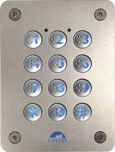 Clavier à code Wiegand avec touches braille rétroéclairées - anti-vandale - REF: 330.0100_0
