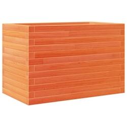 Helloshop26 - Jardinière bac lit surélevé plantes fleurs terrasse jardin cire 70 x 40 x 46 cm bois de pin massif marron 02_0038482 - 3000217693467_0