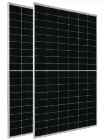 Panneau solaire half-cut 405 w cadre noir tedlar blanc ja solar pour les toitures des bâtiments commerciaux, résidentiels_0