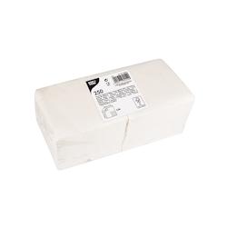 Papstar Serviettes, 2 plis pliage 1/4 24 cm x 24 cm blanc - blanc 82554_0