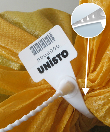 Scellé de sécurité réglable - Unisto Modular 6803 - Polyamide/Polypropylène - Longueur ajustable 250/300 mm_0