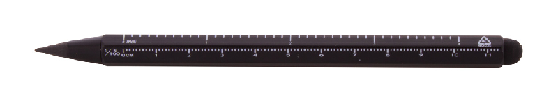 Stylo sans encre longue durée - aluminium recyclé - stylet tactile et pointe en alliage métallique_0