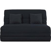 UB DESIGN Canapé lit Wanda Slyde 140 ressorts couette noir_0