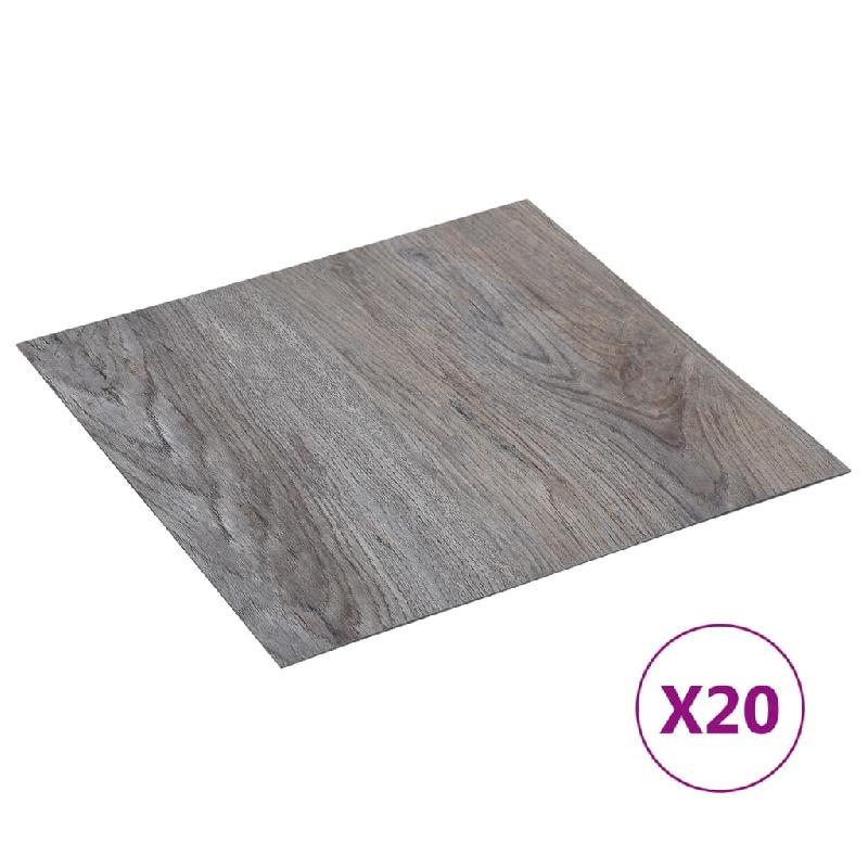 Vidaxl planches de plancher autoadhésives 20 pcs pvc 1,86 m² marron 330166_0