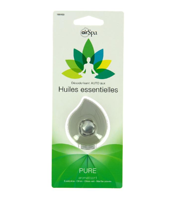Diffuseur de parfum Air Spa PURE - Huiles essentielles - Clip aérateur - Bien-être durable_0