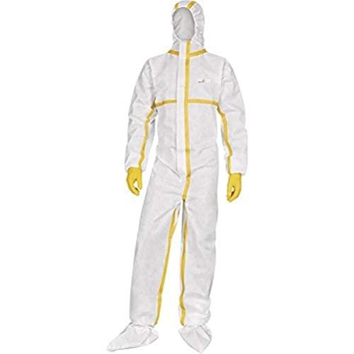 DELTA PLUS DT216XG LOT DE 50 COMBINAISON IMPERMÉABLE À CAPUCHE BLANC T_0