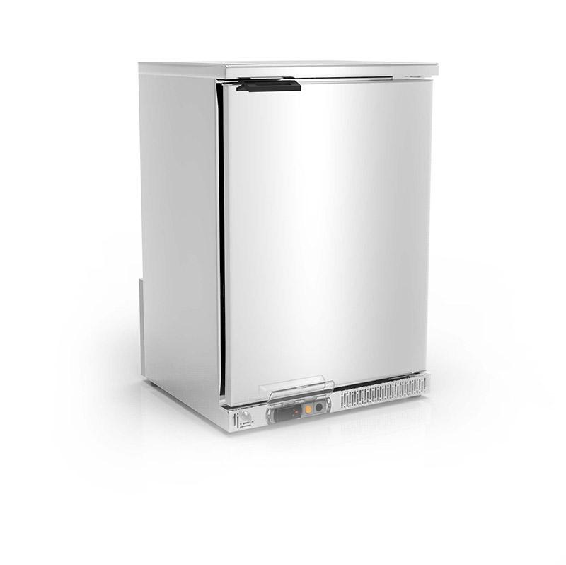 Arrière-bar positif professionnel inox - 1 porte pleine battante - Hauteur 850 mm - NRH-150-LI_0