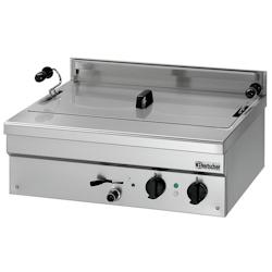 Bartscher Friteuse inox simple électrique à beignets 21 Litres, à poser, 6800 W, 400 V - TRI - 101412_0