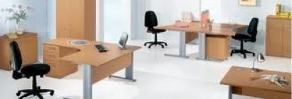 Bureau droit professionnel Buronomic Optineo - pieds en métal finition époxy et voiles de fond Structurex ou métal_0