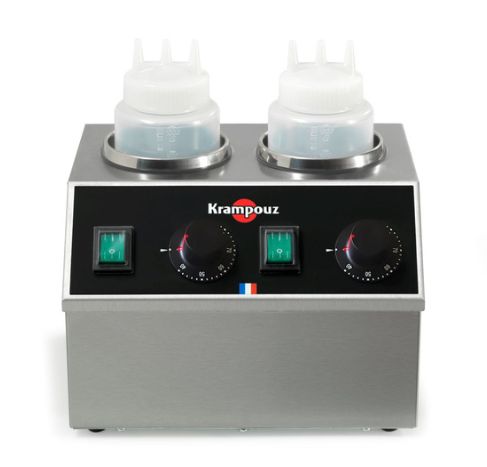 Chauffe chocolat professionnel 2 bacs Krampouz - inox avec contrôle précis de la température_0