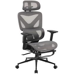 CLP Chaise de bureau Reston Noir / Gris - gris textile 325098_0