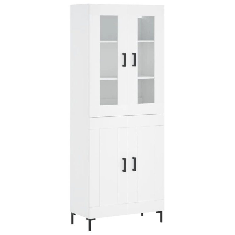 Helloshop26 - Buffet bahut commode armoire meuble de rangement organisateur cuisine salle de séjour salon haut 69,5 x 34 x 180 cm 02_0032751 - 300021_0